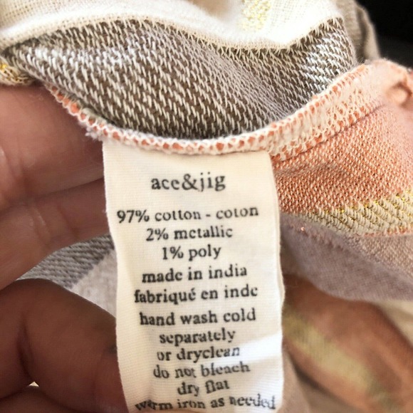 Ace & Jig X Barneys New York NEW Womens Size Medium Magdelena Dress Striped Midi - Picture 11 of 12